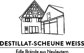 Destillat-Scheune Weiss logo